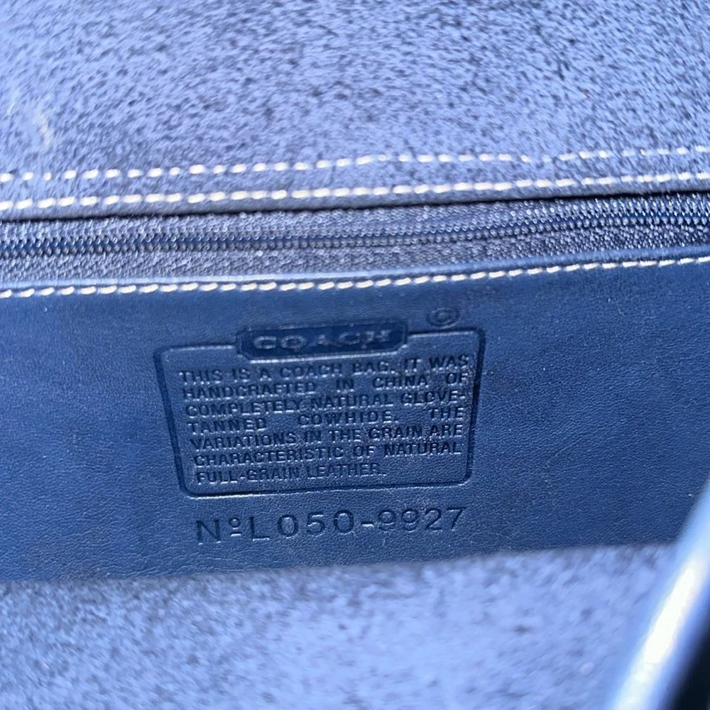 Coach VTG 9927 Willis Navy Blue Leather Crossbody Shoulder Bag - Picture 14 of 16